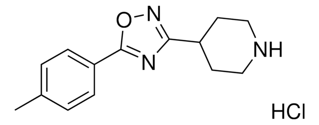 3-(Piperidin-4-yl)-5-(p-tolyl)-1,2,4-oxadiazole hydrochloride AldrichCPR