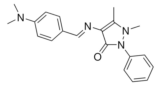 2,3-DIMETHYL-4-(4-(DIMETHYLAMINO)BENZYLIDENEAMINO)-1-PHENYL-3-PYRAZOLIN-5-ONE AldrichCPR