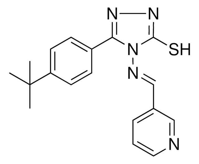 5-(4-TERT-BUTYLPHENYL)-4-{[(E)-3-PYRIDINYLMETHYLIDENE]AMINO}-4H-1,2,4-TRIAZOL-3-YL HYDROSULFIDE AldrichCPR