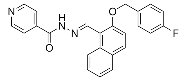 N'-((2-((4-FLUOROBENZYL)OXY)-1-NAPHTHYL)METHYLENE)ISONICOTINOHYDRAZIDE AldrichCPR