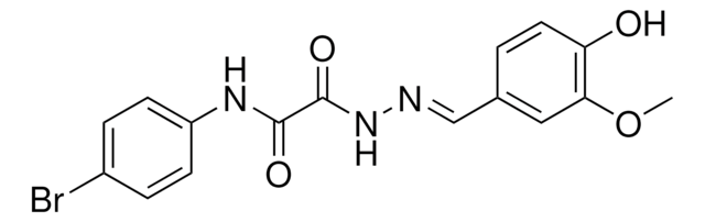 N-(4-BROMOPHENYL)-2-(2-(4-HYDROXY-3-METHOXYBENZYLIDENE)HYDRAZINO)-2-OXOACETAMIDE AldrichCPR