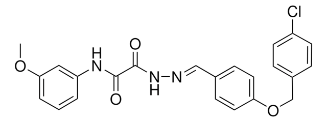 2-((2E)-2-{4-[(4-CHLOROBENZYL)OXY]BENZYLIDENE}HYDRAZINO)-N-(3-METHOXYPHENYL)-2-OXOACETAMIDE AldrichCPR