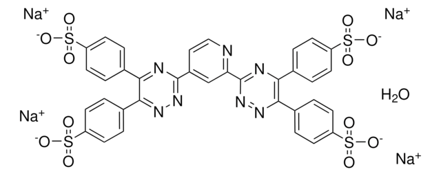 2,4-BIS(5,6-BIS(4-SULFO-PHENYL)-1,2,4-TRIAZIN-3-YL)PYRIDINE, SODIUM SALT,HYDRATE AldrichCPR