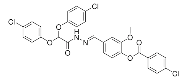 4-(2-(BIS(4-CHLOROPHENOXY)AC)CARBOHYDRAZONOYL)-2-METHOXYPHENYL 4-CHLOROBENZOATE AldrichCPR