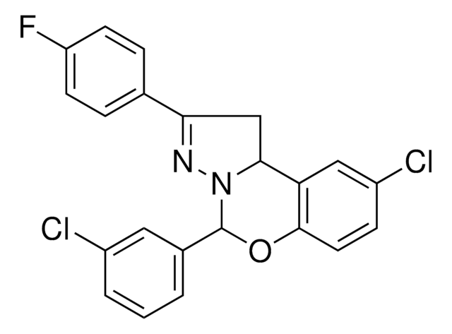 9-CL-5-(3-CHLORO-PH)-2-(4-F-PH)-1,10B-DIHYDROPYRAZOLO(1,5-C)(1,3)BENZOXAZINE AldrichCPR