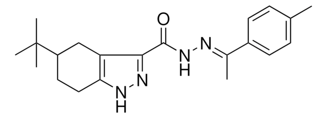 5-TERT-BUTYL-N'-[(E)-1-(4-METHYLPHENYL)ETHYLIDENE]-4,5,6,7-TETRAHYDRO-1H-INDAZOLE-3-CARBOHYDRAZIDE AldrichCPR