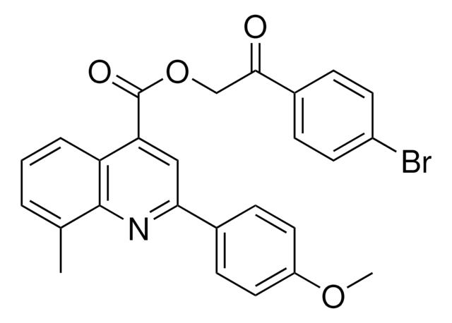 2-(4-BROMOPHENYL)-2-OXOETHYL 2-(4-METHOXYPHENYL)-8-METHYL-4-QUINOLINECARBOXYLATE AldrichCPR