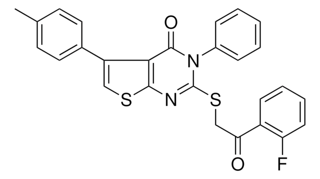 2-{[2-(2-FLUOROPHENYL)-2-OXOETHYL]SULFANYL}-5-(4-METHYLPHENYL)-3-PHENYLTHIENO[2,3-D]PYRIMIDIN-4(3H)-ONE AldrichCPR