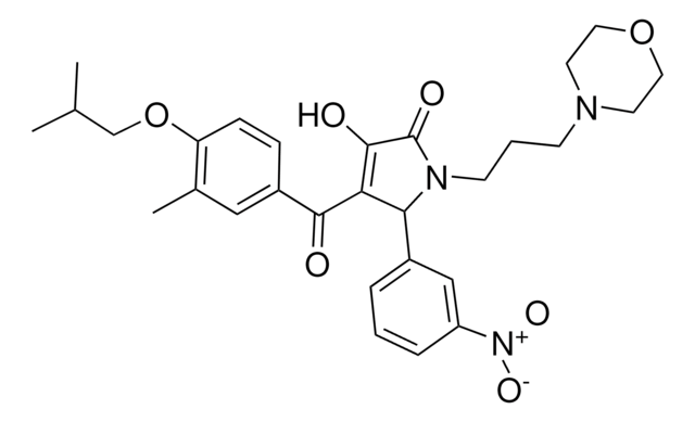 3-HYDROXY-4-(4-ISOBUTOXY-3-METHYLBENZOYL)-1-[3-(4-MORPHOLINYL)PROPYL]-5-(3-NITROPHENYL)-1,5-DIHYDRO-2H-PYRROL-2-ONE AldrichCPR