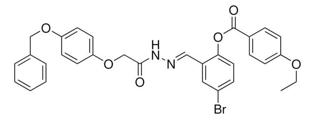 2-(2-((4-(BENZYLOXY)PHENOXY)AC)CARBOHYDRAZONOYL)-4-BROMOPHENYL 4-ETHOXYBENZOATE AldrichCPR