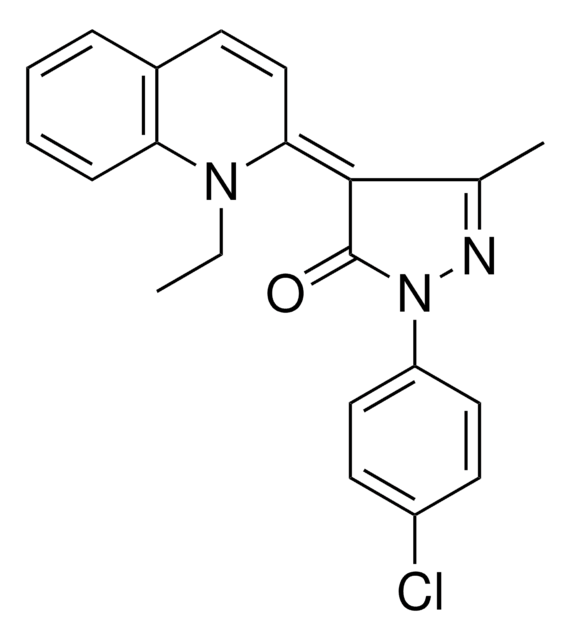 2-(4-CL-PH)-4-(1-ETHYL-1H-QUINOLIN-2-YLIDENE)-5-METHYL-2,4-DIHYDRO-PYRAZOL-3-ONE AldrichCPR