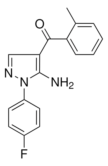 (5-AMINO-1-(4-FLUOROPHENYL)-1H-PYRAZOL-4-YL)(2-METHYLPHENYL)METHANONE AldrichCPR