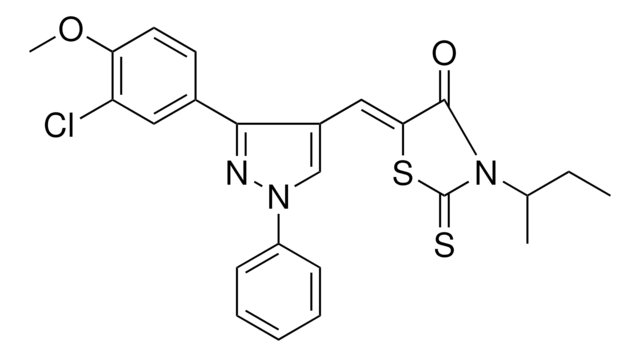 (5Z)-3-SEC-BUTYL-5-{[3-(3-CHLORO-4-METHOXYPHENYL)-1-PHENYL-1H-PYRAZOL-4-YL]METHYLENE}-2-THIOXO-1,3-THIAZOLIDIN-4-ONE AldrichCPR