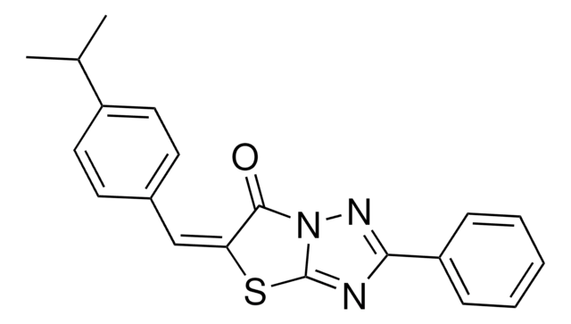 5-(4-ISOPROPYLBENZYLIDENE)-2-PHENYL(1,3)THIAZOLO(3,2-B)(1,2,4)TRIAZOL-6(5H)-ONE AldrichCPR