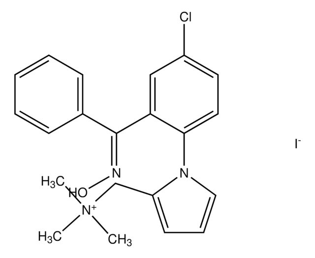 (1-{4-chloro-2-[(E)-(hydroxyimino)(phenyl)methyl]phenyl}-1H-pyrrol-2-yl)-N,N,N-trimethylmethanaminium iodide AldrichCPR