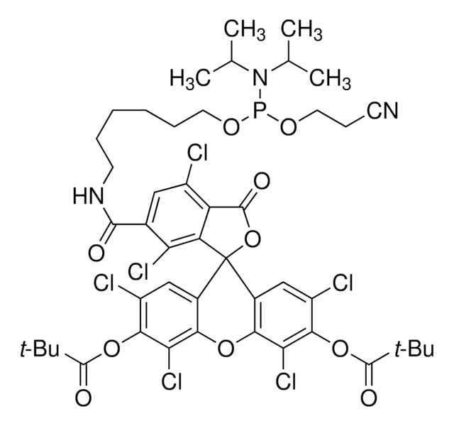 6-Hexachloro-Fluorescein Phosphoramidite configured for PerkinElmer, configured for Polygen