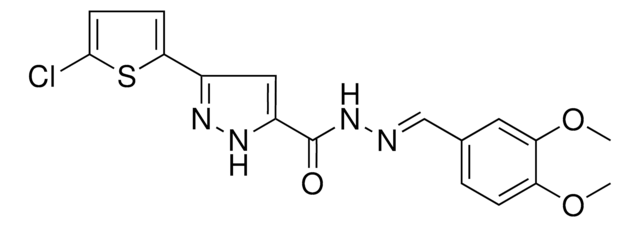 3-(5-CL-2-THIENYL)-N'-(3,4-DIMETHOXYBENZYLIDENE)-1H-PYRAZOLE-5-CARBOHYDRAZIDE AldrichCPR
