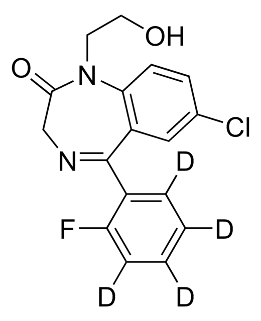 2-Hydroxyethylflurazepam-d4 solution 1.0 mg/mL in methanol, ampule of 1 mL, certified reference material, Cerilliant®