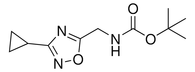 tert-Butyl (3-cyclopropyl-1,2,4-oxadiazol-5-yl)methylcarbamate AldrichCPR