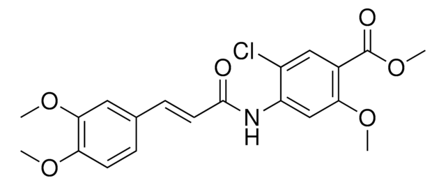METHYL 5-CHLORO-4-((3-(3,4-DIMETHOXYPHENYL)ACRYLOYL)AMINO)-2-METHOXYBENZOATE AldrichCPR