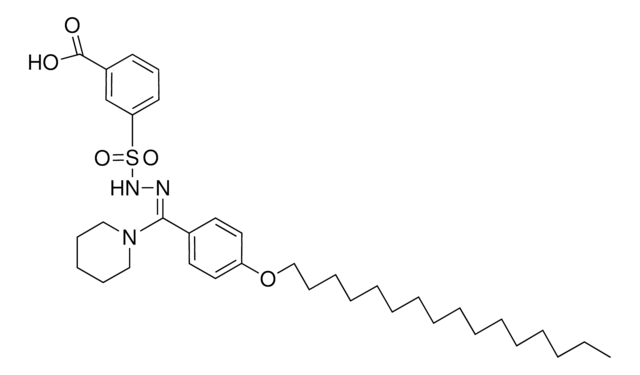 3-CARBOXYBENZENESULFONIC (4-HEXADECYLOXY-ALPHA-PIPERIDINOBENZYLIDENE)HYDRAZIDE AldrichCPR
