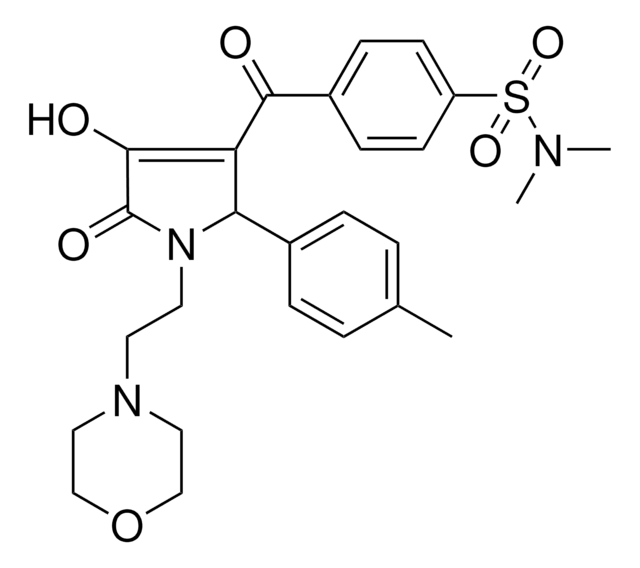 4-({4-HYDROXY-2-(4-METHYLPHENYL)-1-[2-(4-MORPHOLINYL)ETHYL]-5-OXO-2,5-DIHYDRO-1H-PYRROL-3-YL}CARBONYL)-N,N-DIMETHYLBENZENESULFONAMIDE AldrichCPR