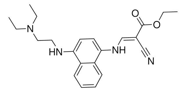 ethyl (2E)-2-cyano-3-[(4-{[2-(diethylamino)ethyl]amino}-1-naphthyl)amino]-2-propenoate AldrichCPR