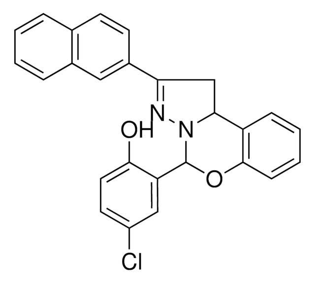 4-CL-2-(2-(2-NAPHTHYL)-1,10B-DIHYDROPYRAZOLO(1,5-C)(1,3)BENZOXAZIN-5-YL)PHENOL AldrichCPR