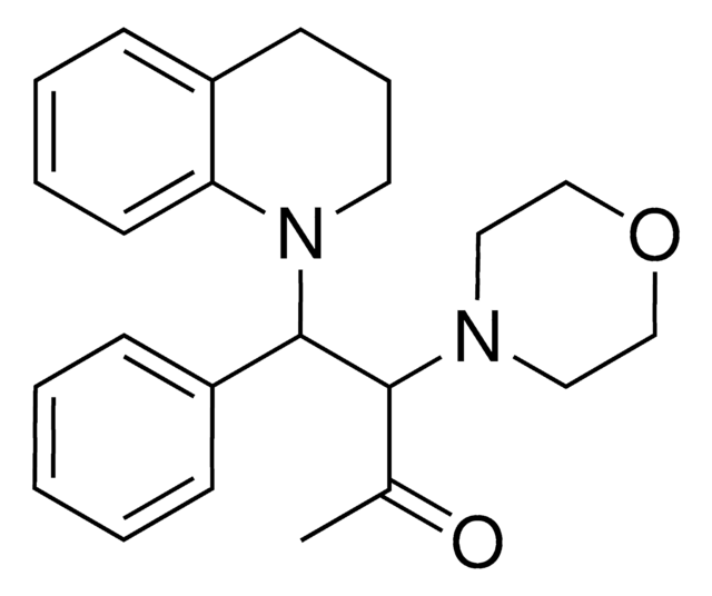 3-MORPHOLINO-4-PHENYL-4-(1,2,3,4-TETRAHYDRO-1-QUINOLINYL)-2-BUTANONE AldrichCPR
