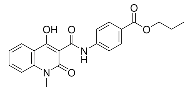 4-((4-HO-1-ME-2-OXO-1,2-2H-QUINOLINE-3-CARBONYL)-AMINO)-BENZOIC ACID PR ESTER AldrichCPR