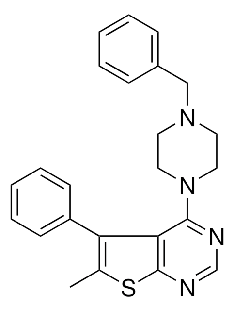 4-(4-BENZYL-1-PIPERAZINYL)-6-METHYL-5-PHENYLTHIENO(2,3-D)PYRIMIDINE AldrichCPR
