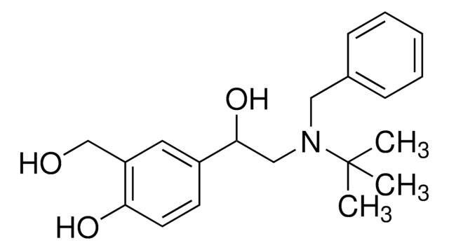 4-[2-[Benzyl(tert-butyl)amino]-1-hydroxyethyl]-2-(hydroxymethyl)phenol certified reference material, TraceCERT&#174;, Manufactured by: Sigma-Aldrich Production GmbH, Switzerland