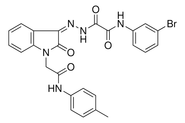 N-(3-BROMOPHENYL)-2-OXO-2-((2Z)-2-{2-OXO-1-[2-OXO-2-(4-TOLUIDINO)ETHYL]-1,2-DIHYDRO-3H-INDOL-3-YLIDENE}HYDRAZINO)ACETAMIDE AldrichCPR