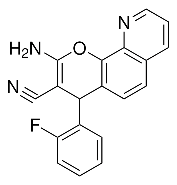 3-AMINO-1-(2-FLUORO-PHENYL)-1H-4-OXA-5-AZA-PHENANTHRENE-2-CARBONITRILE AldrichCPR