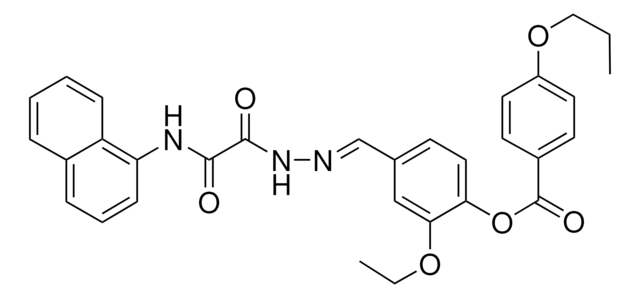 2-ETHOXY-4-(2-((1-NAPHTHYLAMINO)(OXO)AC)CARBOHYDRAZONOYL)PH 4-PROPOXYBENZOATE AldrichCPR