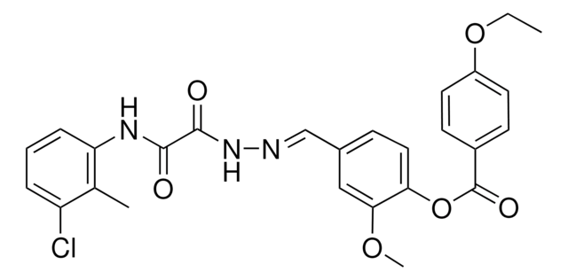 4-((E)-{[(3-CHLORO-2-METHYLANILINO)(OXO)ACETYL]HYDRAZONO}METHYL)-2-METHOXYPHENYL 4-ETHOXYBENZOATE AldrichCPR