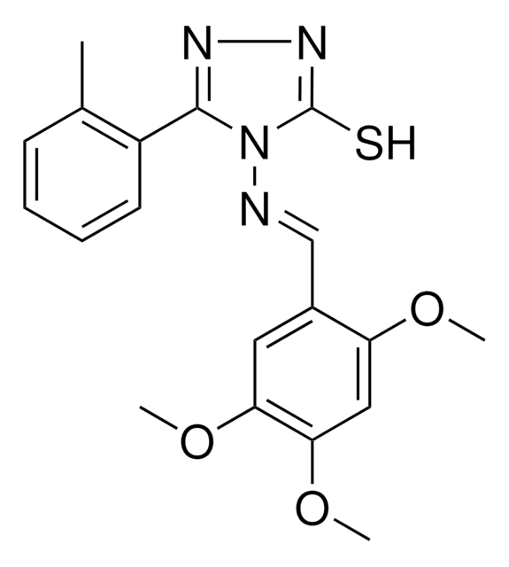 5-(2-METHYLPHENYL)-4-{[(E)-(2,4,5-TRIMETHOXYPHENYL)METHYLIDENE]AMINO}-4H-1,2,4-TRIAZOL-3-YL HYDROSULFIDE AldrichCPR