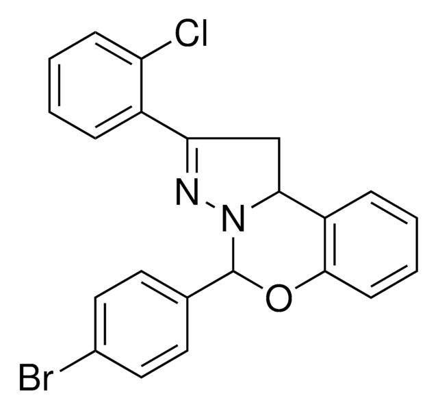 5-(4-BROMO-PH)-2-(2-CHLOROPHENYL)-1,10B-DIHYDROPYRAZOLO(1,5-C)(1,3)BENZOXAZINE AldrichCPR
