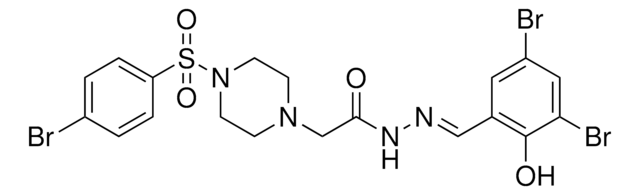 2-{4-[(4-BROMOPHENYL)SULFONYL]-1-PIPERAZINYL}-N'-[(E)-(3,5-DIBROMO-2-HYDROXYPHENYL)METHYLIDENE]ACETOHYDRAZIDE AldrichCPR