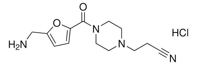 3-(4-(5-(Aminomethyl)furan-2-carbonyl)piperazin-1-yl)propanenitrile hydrochloride AldrichCPR