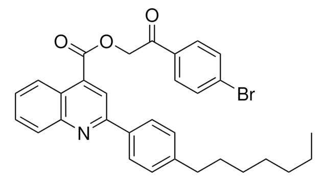 2-(4-BROMOPHENYL)-2-OXOETHYL 2-(4-HEPTYLPHENYL)-4-QUINOLINECARBOXYLATE AldrichCPR