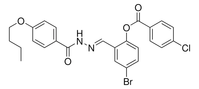 4-BROMO-2-(2-(4-BUTOXYBENZOYL)CARBOHYDRAZONOYL)PHENYL 4-CHLOROBENZOATE AldrichCPR