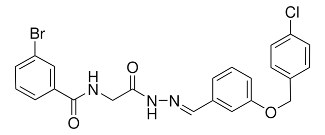 3-BR-N-(2-(2-(3-((4-CHLOROBENZYL)OXY)BENZYLIDENE)HYDRAZINO)-2-OXOETHYL)BENZAMIDE AldrichCPR