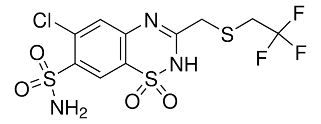 6-Chloro-3-{[(2,2,2-trifluoroethyl)sulfanyl]methyl}-2H-1,2,4-benzothiadiazine-7-sulfonamide 1,1-dioxide AldrichCPR