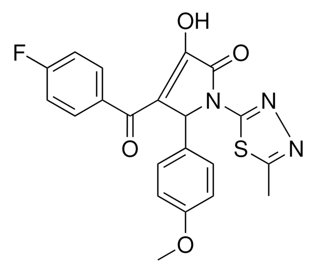 4-(4-FLUOROBENZOYL)-3-HYDROXY-5-(4-METHOXYPHENYL)-1-(5-METHYL-1,3,4-THIADIAZOL-2-YL)-1,5-DIHYDRO-2H-PYRROL-2-ONE AldrichCPR