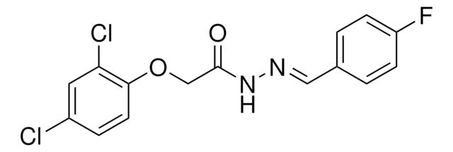 2-(2,4-DICHLORO-PHENOXY)-ACETIC ACID (4-FLUORO-BENZYLIDENE)-HYDRAZIDE AldrichCPR