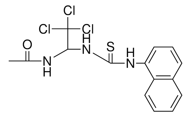 N-(2,2,2-TRICHLORO-1-(3-NAPHTHALEN-1-YL-THIOUREIDO)-ETHYL)-ACETAMIDE AldrichCPR