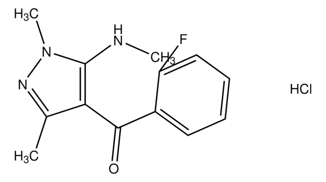 [1,3-dimethyl-5-(methylamino)-1H-pyrazol-4-yl](2-fluorophenyl)methanone hydrochloride AldrichCPR