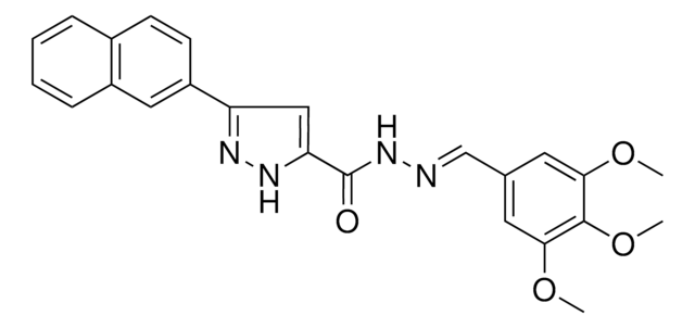 3-(2-NAPHTHYL)-N'-[(E)-(3,4,5-TRIMETHOXYPHENYL)METHYLIDENE]-1H-PYRAZOLE-5-CARBOHYDRAZIDE AldrichCPR