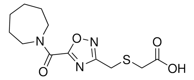 ({[5-(1-Azepanylcarbonyl)-1,2,4-oxadiazol-3-yl]methyl}sulfanyl)acetic acid AldrichCPR